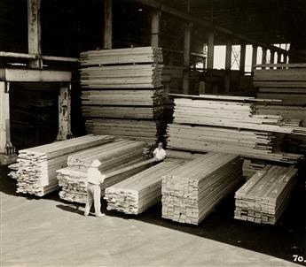 (BOOTH-KELLY LUMBER CO.) Album with 117 photographs illustrating the process, start-to-finish, of logging and lumber production by the